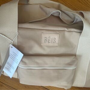 BEIS Beige Sport Duffel Backpack NWT